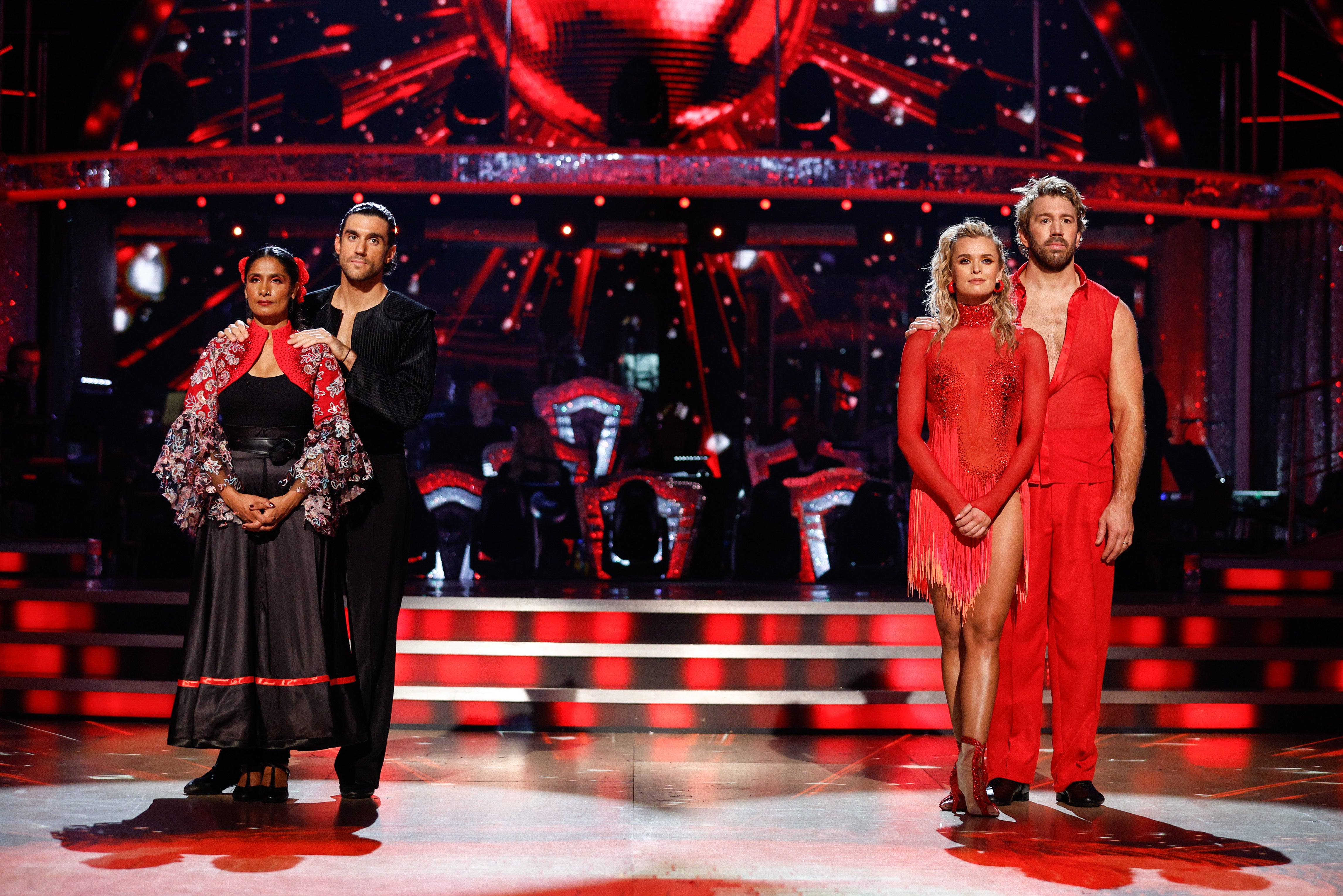Balvinder Sopal and Julian Caillon found themselves in the dance-off again, against Chris Robshaw and Nadiya Bychkova